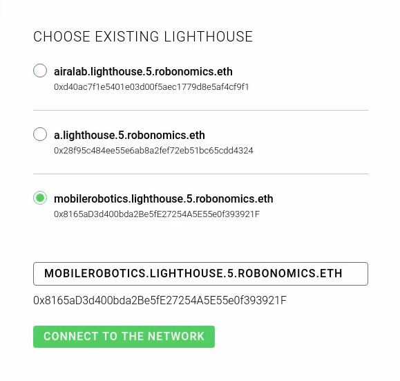 Selecting the Lighthouse
